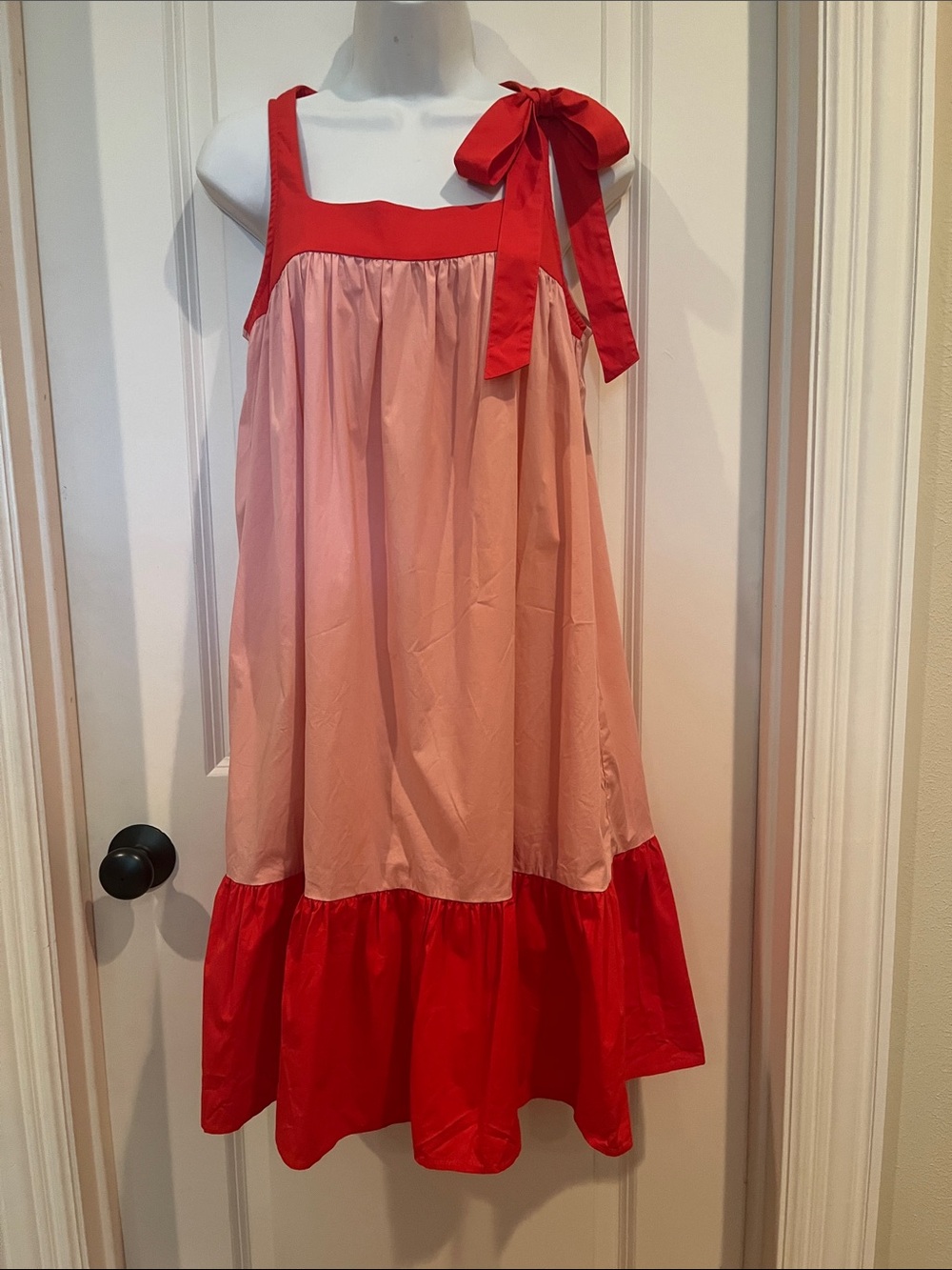 TARA JARMON PARIS DROP HEM BOW TIE SUN NAP DRESS EU 36 US 4